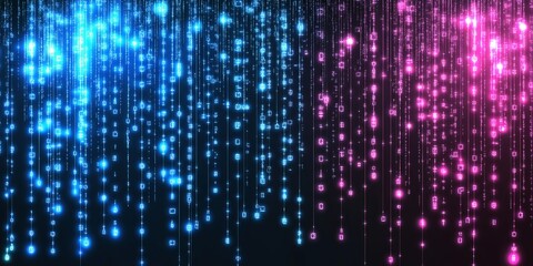 Digital Matrix Code Background