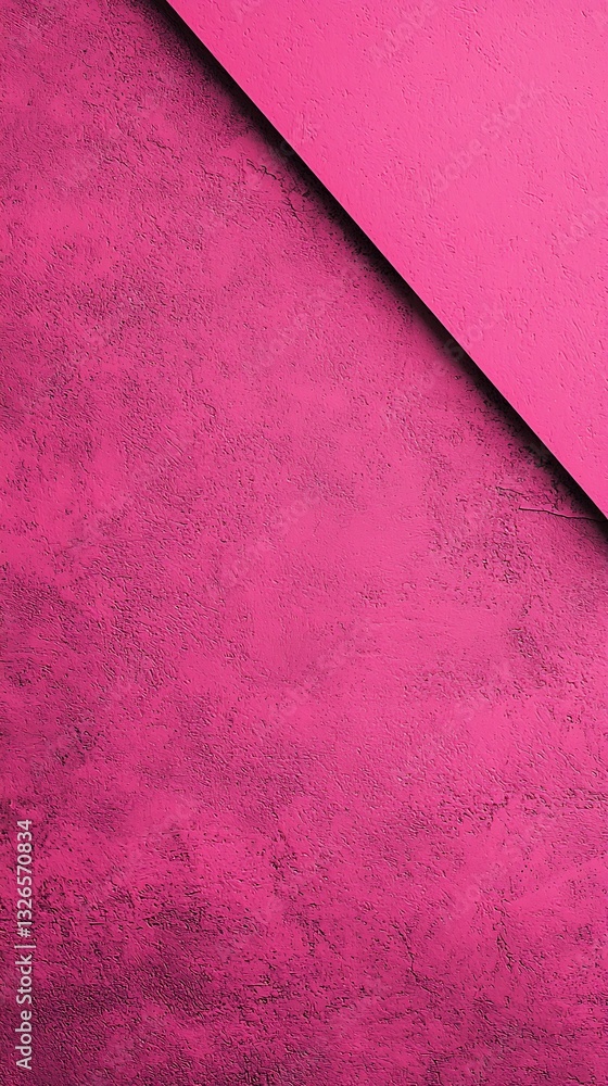 Poster a vibrant pink textured background with a diagonal edge, showcasing rich colors and patterns.