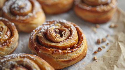 Fototapeta premium cinnamon roll pastry