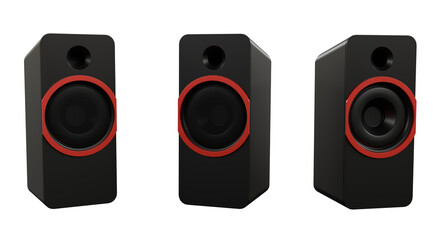 Obraz premium audio speaker isolated on white