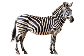 zebra isolated on transparent background