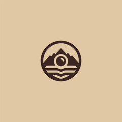Eye and Mountain Logo – A mystical eye and mountain logo symbolizing vision and strength.