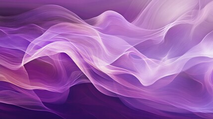 Obraz premium An iridescent fluid abstract image with vibrant purple hues, featuring smooth, flowing colors in a dynamic and soft gradient style