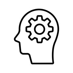 human head with gears