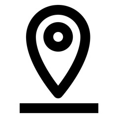 location and map regular icon