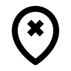 Obraz premium location and map regular icon