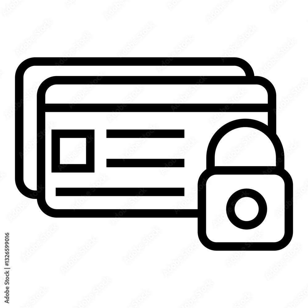 Poster secure payment vector icon