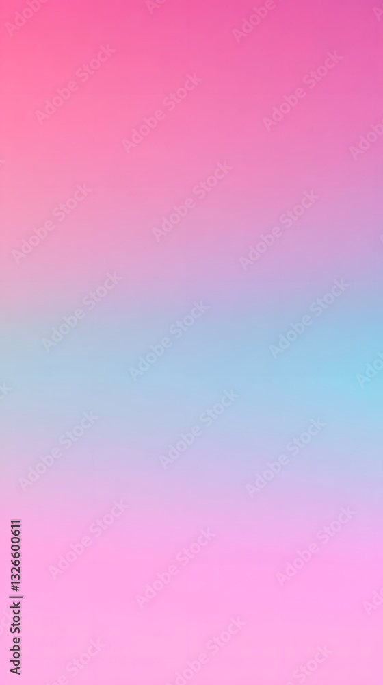 Aufkleber Pink and blue pastel gradient background creating a smooth transition
