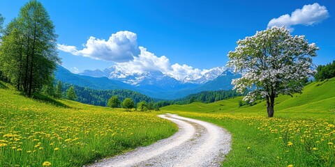 Naklejka premium Hills of Romania banner