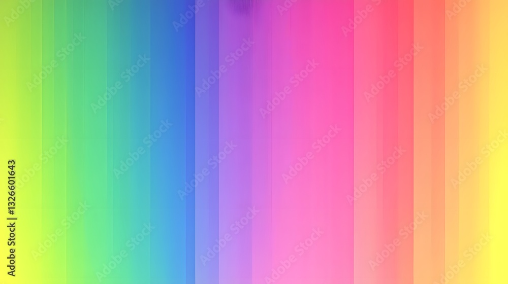 Poster Colorful spectrum gradient creating smooth vertical stripes