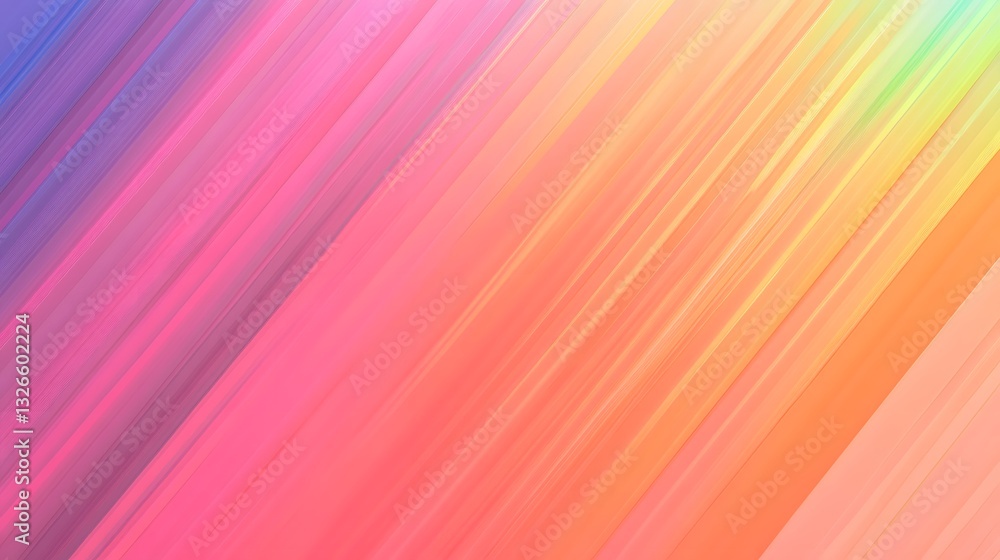 Aufkleber Colorful diagonal lines creating dynamic abstract background