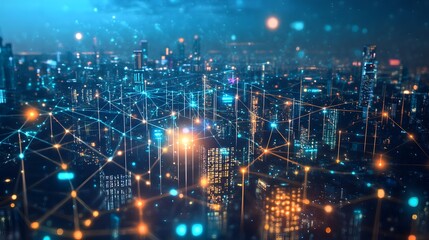 An abstract, ethereal representation of a Light Node, with minimal data structures hovering like wisps, relying on full nodes for validation, in a cyberpunk cityscape