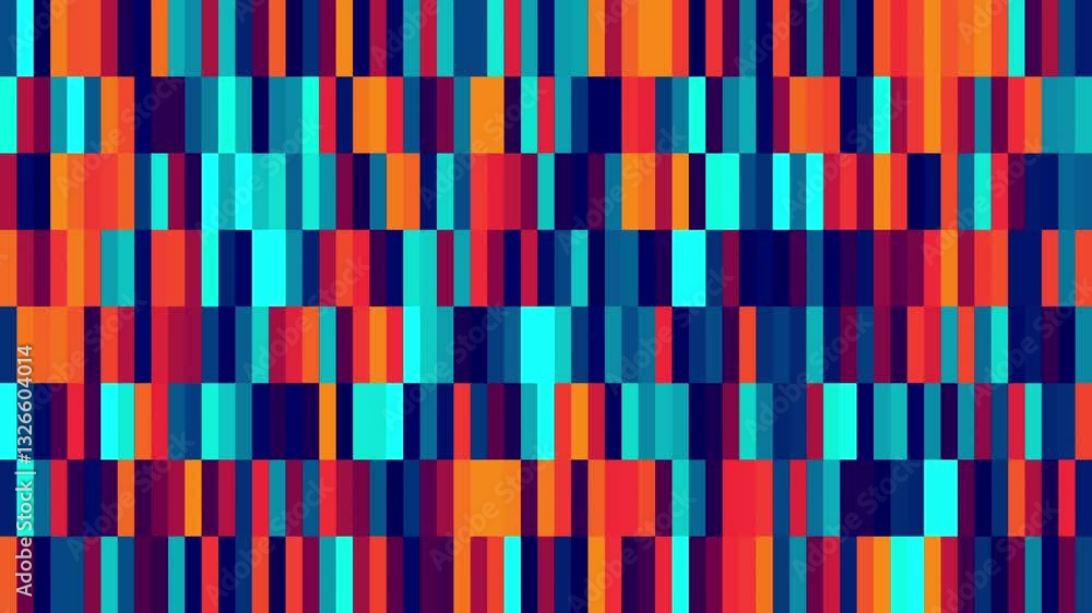 Poster a colorful seamless loopable abstract background with a pattern of colored stripes - loopable animat