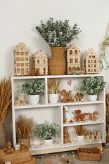 Living room in boho style