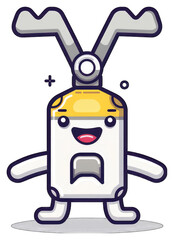 Obraz premium A Smiling Cartoon Character Designed To Look Like Pliers