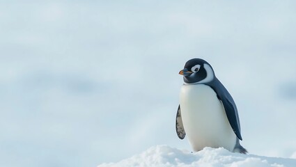 Fototapeta premium penguin snow