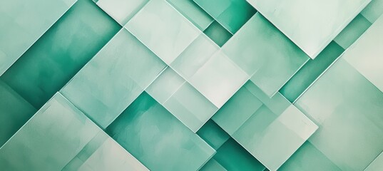 Dynamic geometric design intersecting rectangles in gradient shades