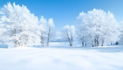 Obraz premium Pristine winter wonderland