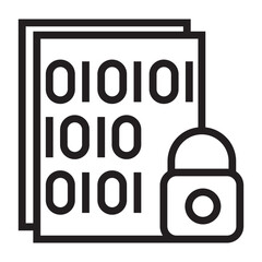 data encryption vector icon