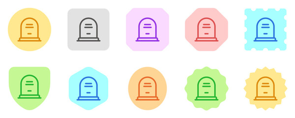 Editable tombstone vector icon. Part of a big icon set family. Perfect for web and app interfaces, presentations, infographics, etc