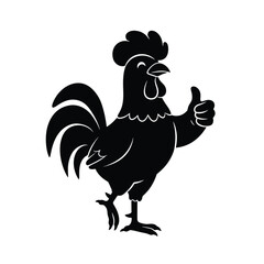 rooster silhouette vector