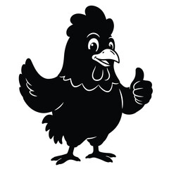 funny cartoon chicken