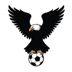 american eagle with flag