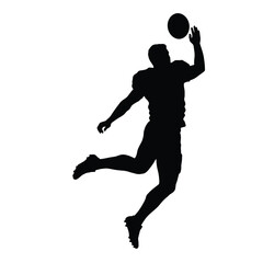 football players silhouettes