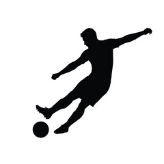soccer player silhouette
