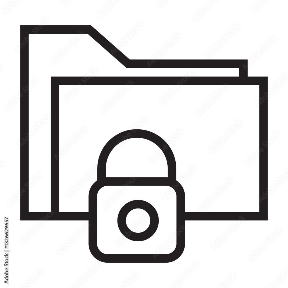 Aufkleber secure data vector icon