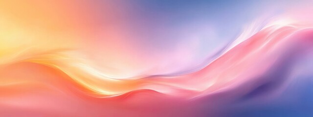 Obraz premium Abstract Gradient Background with Pastel Waves and Neon Shades in Purple and Mauve
