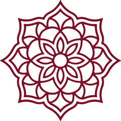 Detailed Floral Mandala Vector Illustration for Spiritual and Decorative Projects