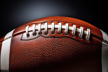 Premium Leather American Football with White Laces – Perfect for Game and Training