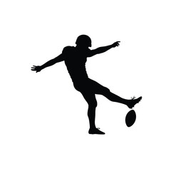 soccer player silhouette