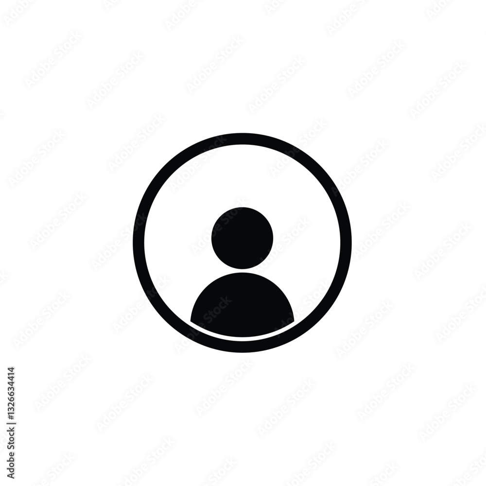 Poster man icon vector