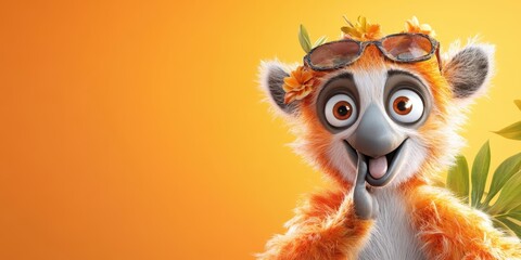 Fototapeta premium Madagascar travel banner