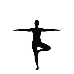 silhouette of a woman jumping