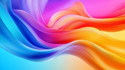 Fototapeta premium Abstract colorful background with flowing wave-like lines in vibrant colors