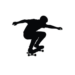 vector silhouette of a man