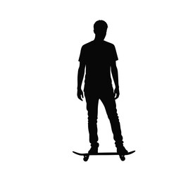 silhouette of a man walking