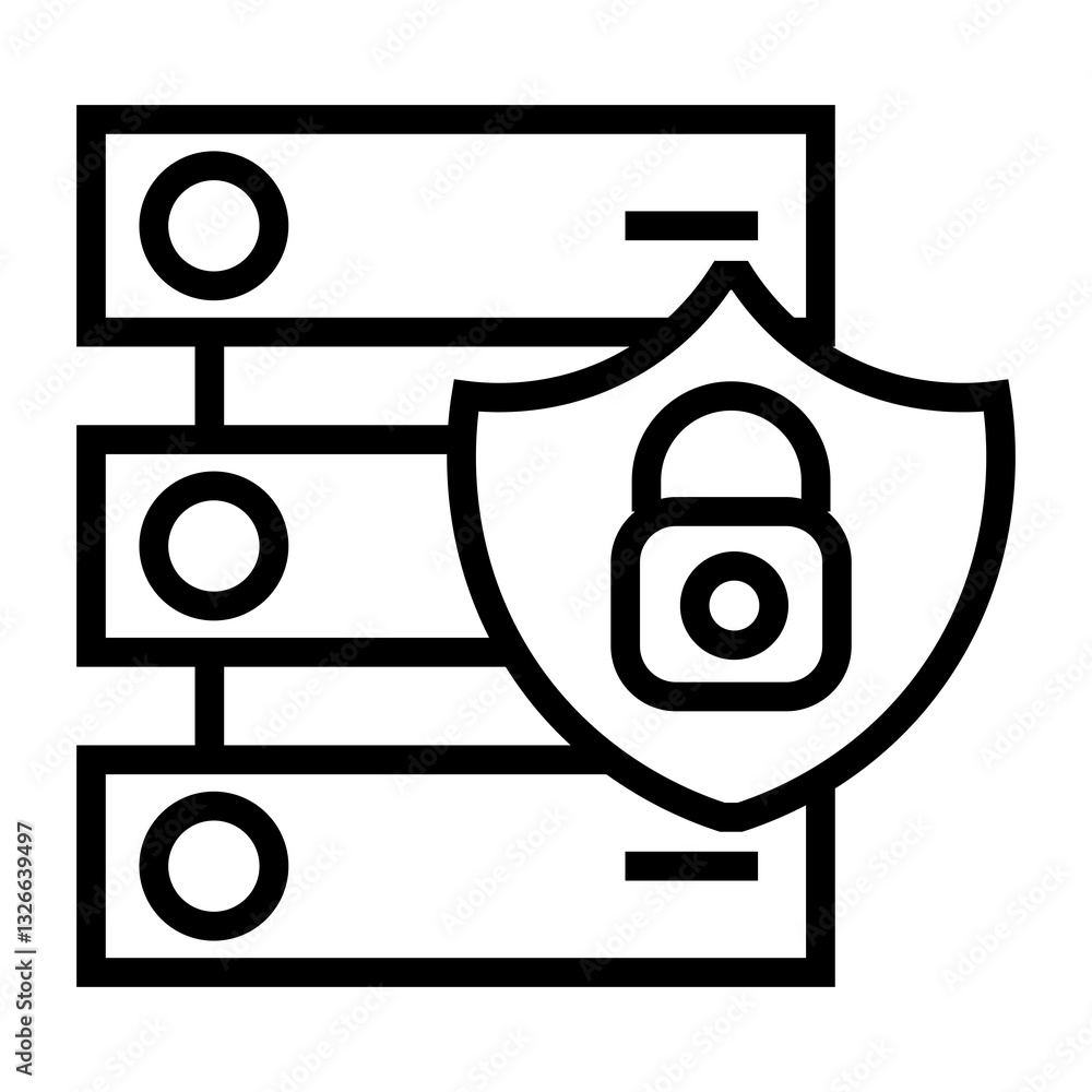 Aufkleber data access vector icon