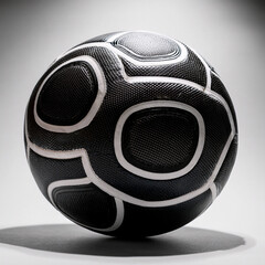 Classic Black and White Soccer Ball Isolated on White Background