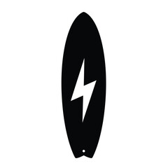 vector illustration of a surf board