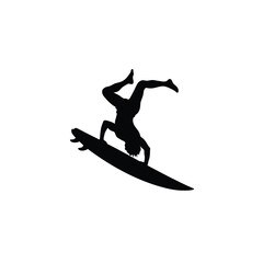 silhouette of a snowboarder jumping