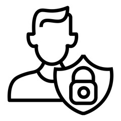 user access vector icon