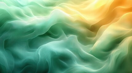 Obraz premium Soft Yellow and Green Gradient Background Minimalist Digital Art