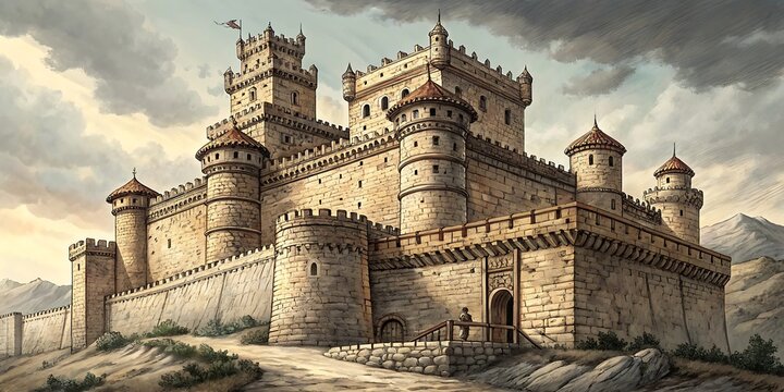Medieval Castle Illustration