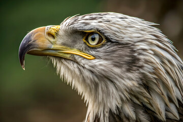 Obraz premium Focus on close-up shots of the eagle_s head to highlight intricate details