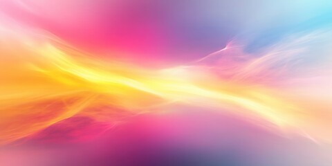 Obraz premium Dreamy Abstract Gradient Pastel Colors with Glowing Light Effect and Symmetrical Composition