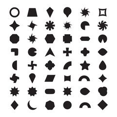 Overlapping Shape Icons for Abstract and Geometric Themes